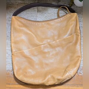Christopher Kon • Pebbled Leather Hobo Bag w/ Braided Edges